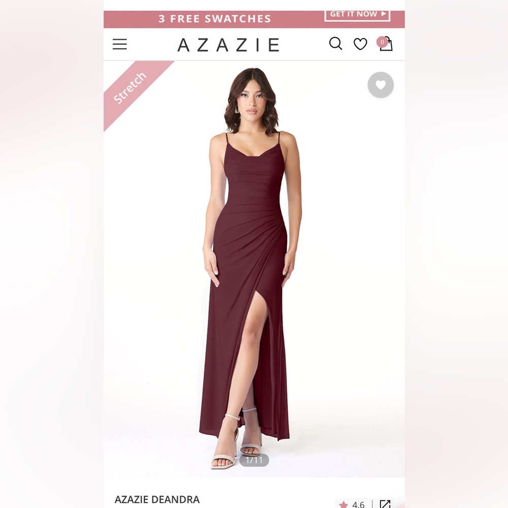 Azazie size 6 deandra dress